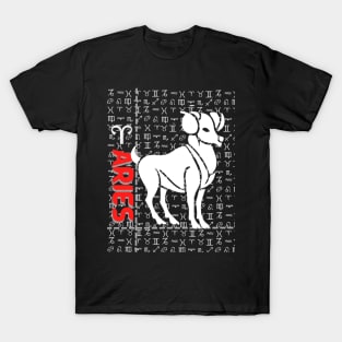 Aries Zodiac symbol T-Shirt